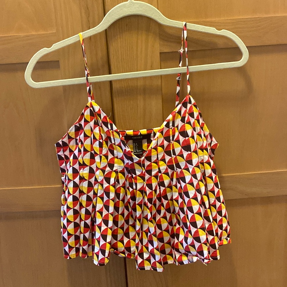 Pattern peplum top